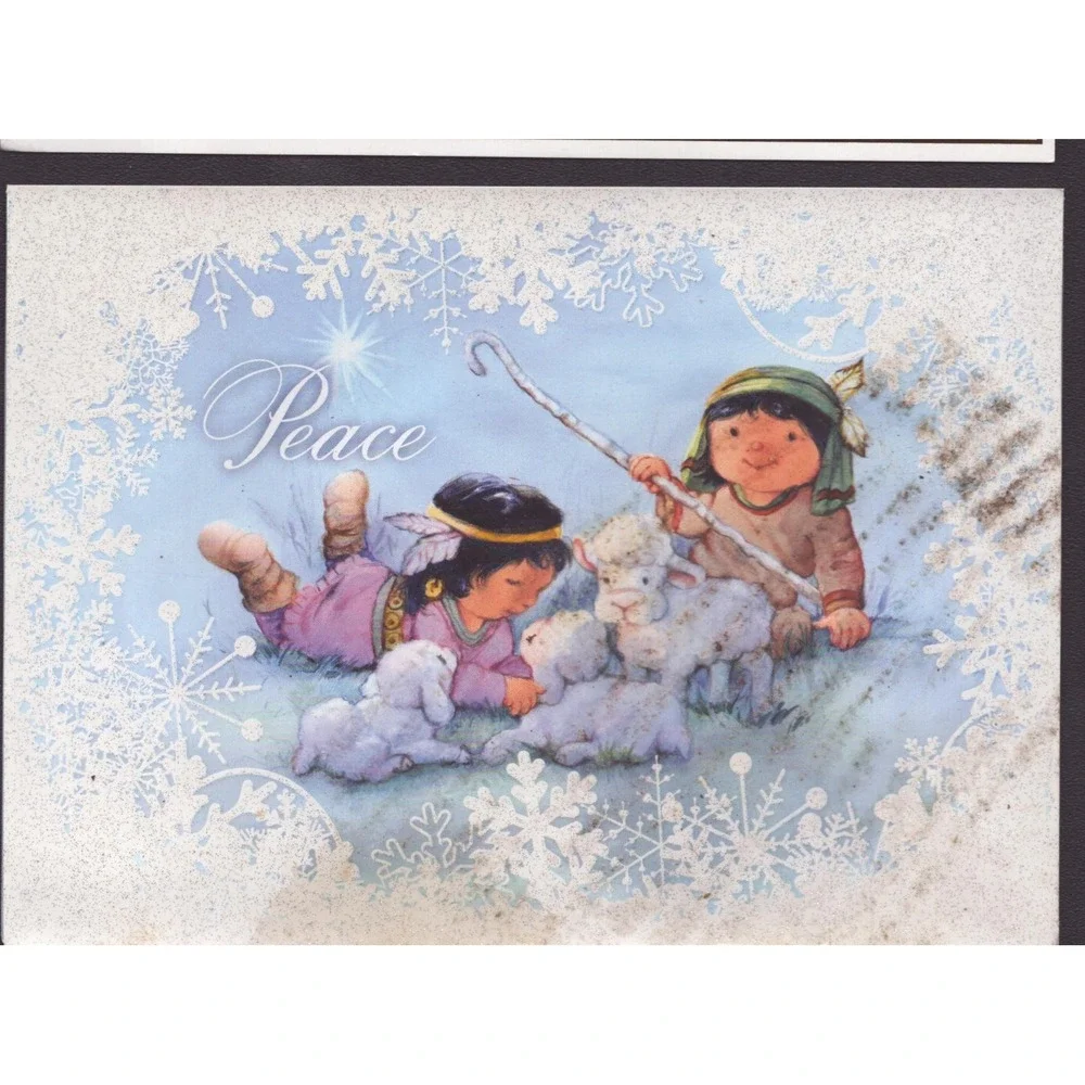 Lot of 5 St Labre Indian School Christmas Thanksgiving Cards Effie Cohen